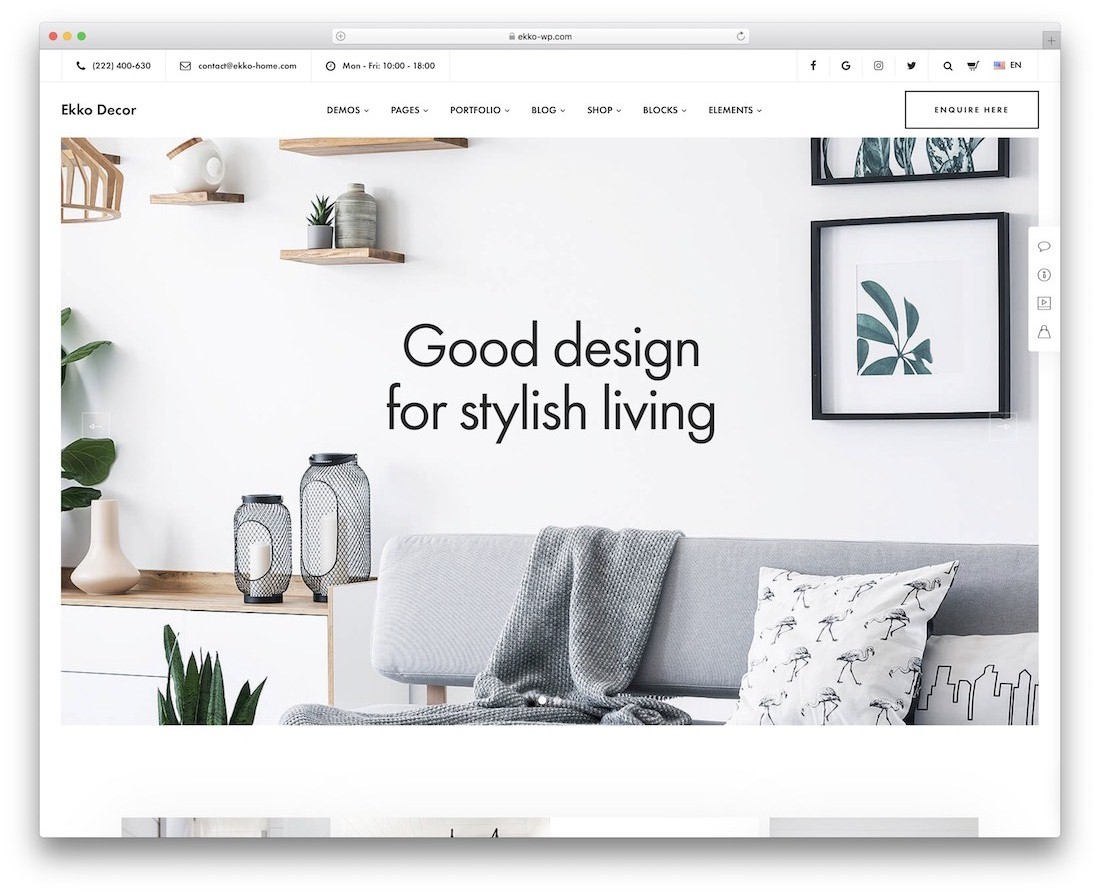 10+ WordPress theme for interior and architects designers