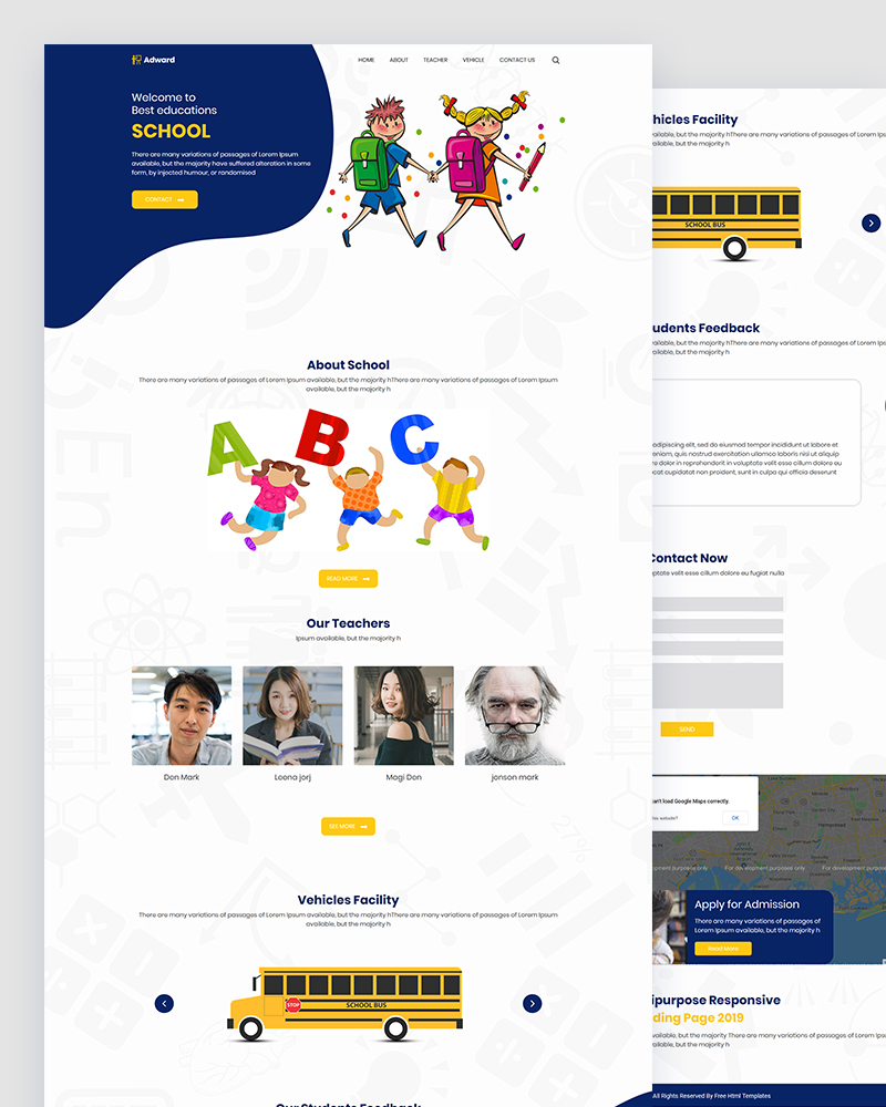 Adward – School Website Html Template