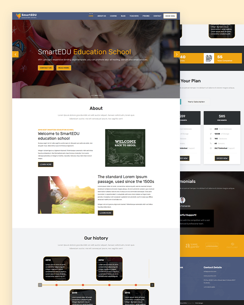 SmartEDU – Free Education Responsive Website Template