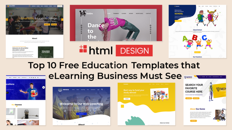 free dreamweaver templates for education