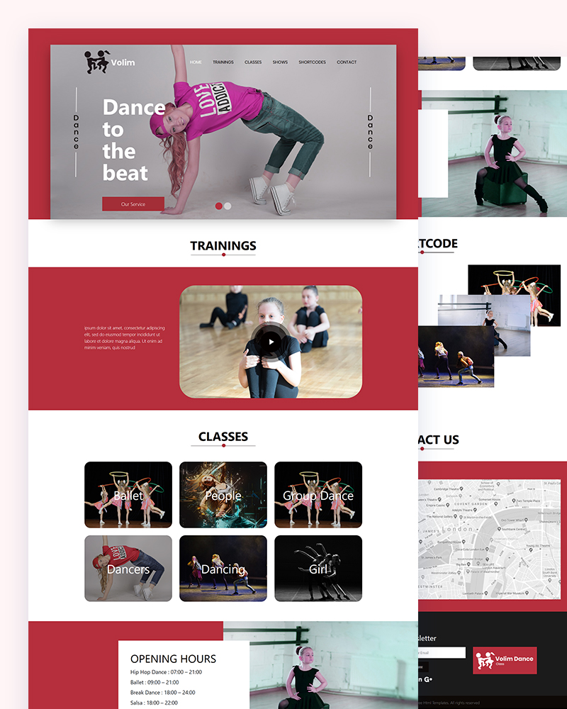 Volim – Dance Academy Html Template
