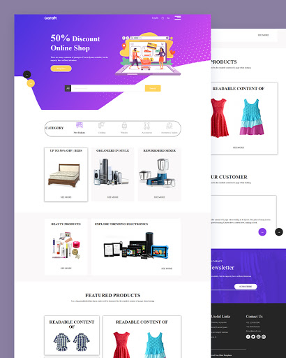 Caraft – Online Shop HTML Template