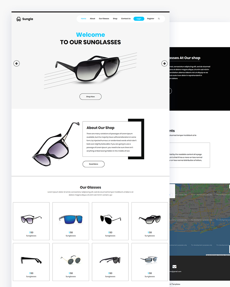 Sungla – Glasses Shop Html Template