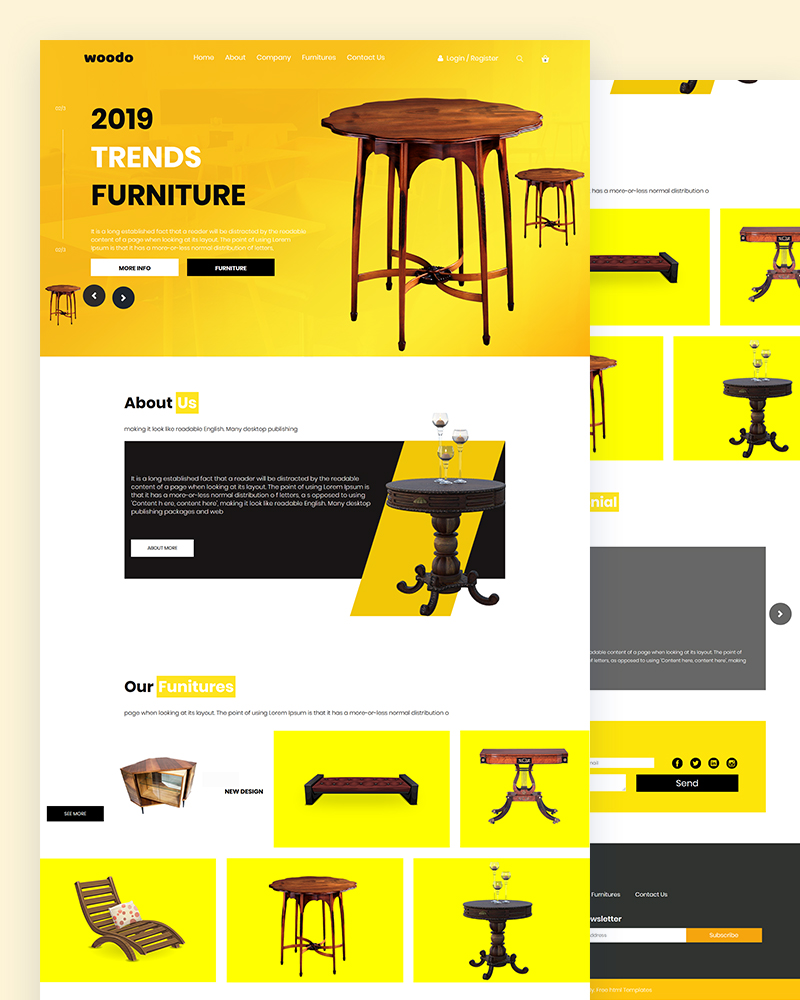 Woodo – Furniture Shop Html Template
