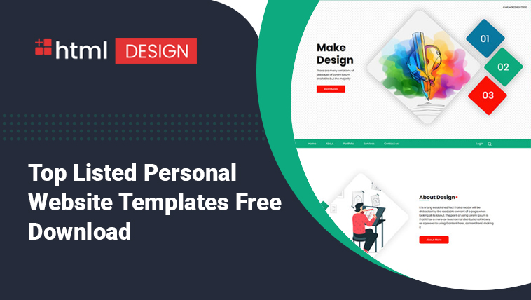 Personal Website Templates Free Download