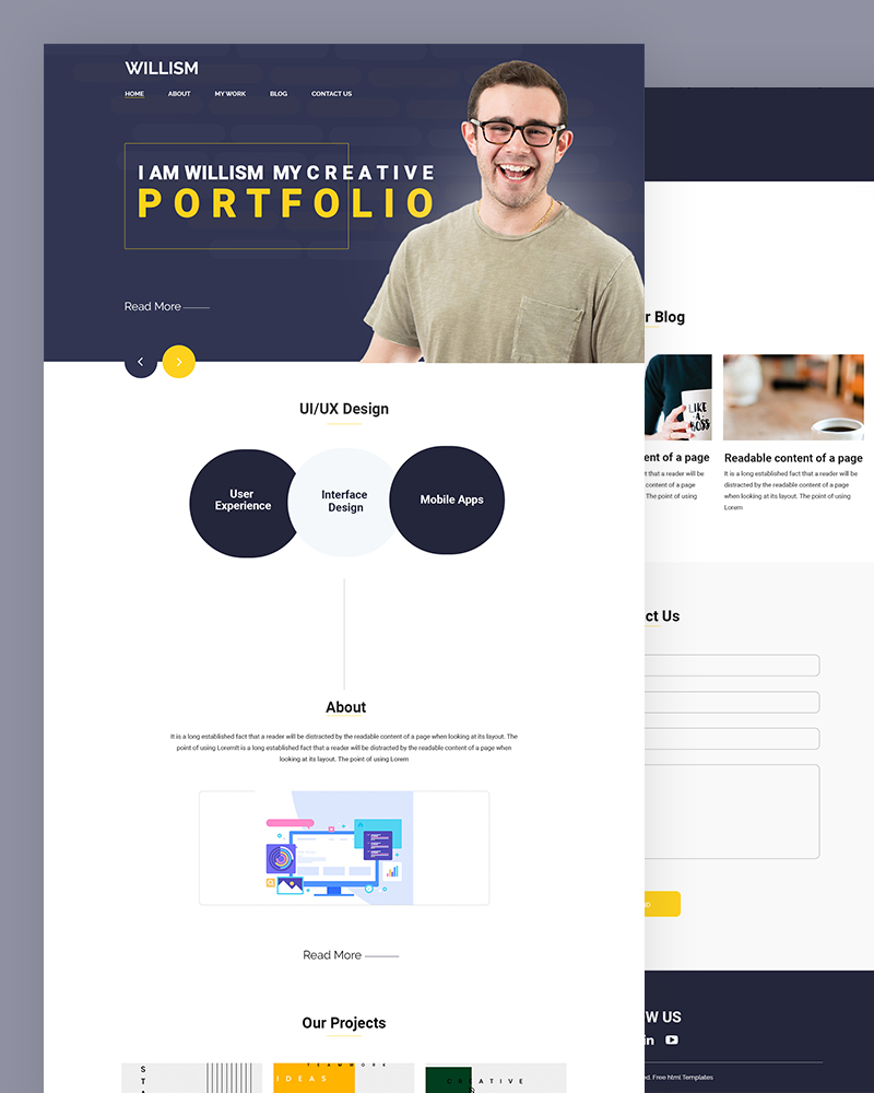 Top Listed Personal Website Templates Free Download