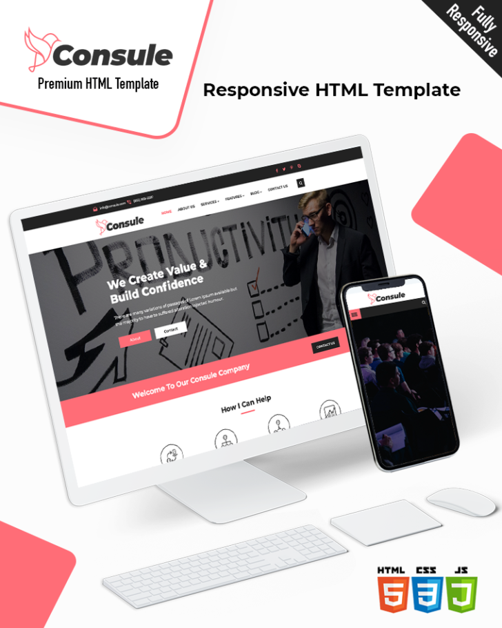 10+ Premium HTML Template Ideas to Create Responsive Websites HTML Design