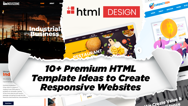 10+ Premium HTML Template Ideas to Create Responsive Websites