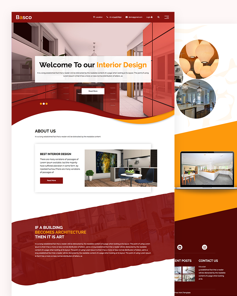 Basco - Interior Design PSD Template