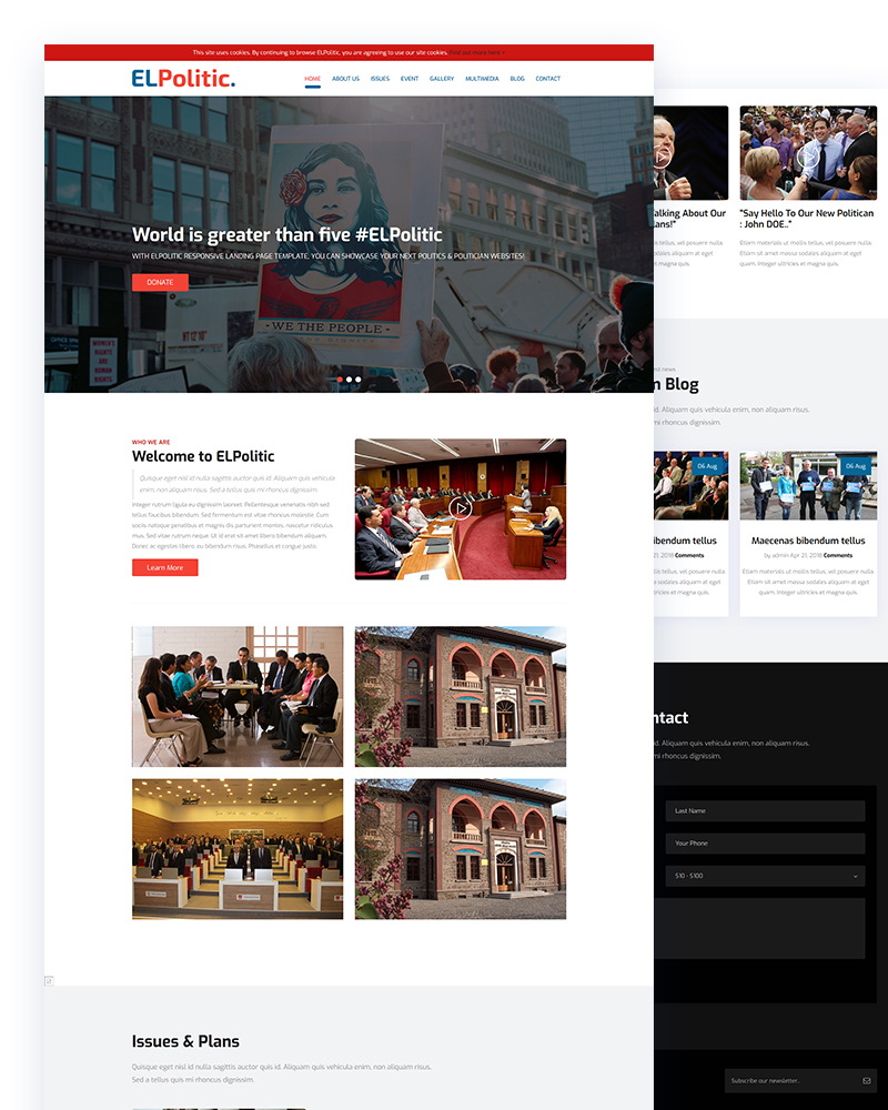EL Political - Free Politics Website Template