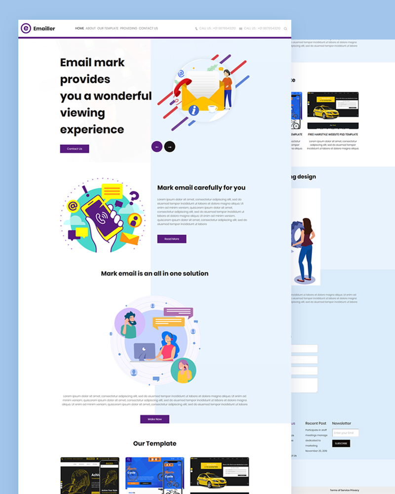 Emailler - Email PSD Template