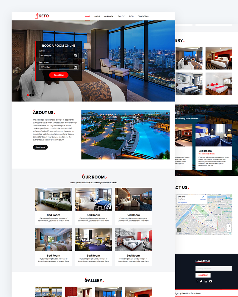 Keto - Room Book HTML Template
