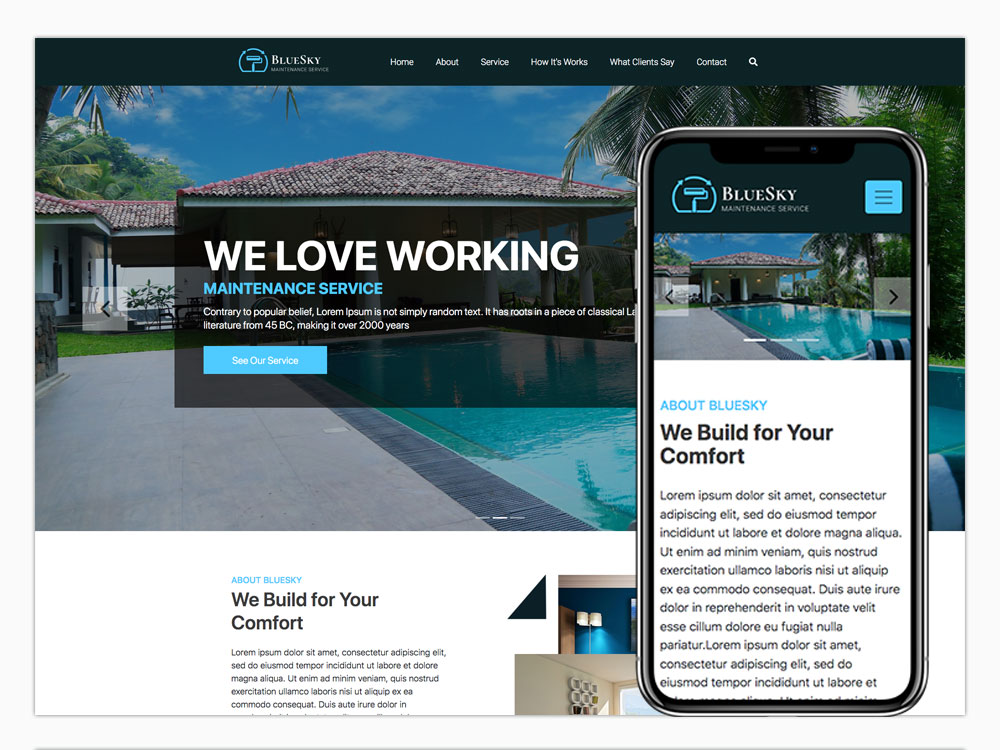 BlueSky - Maintenance Services Html Template