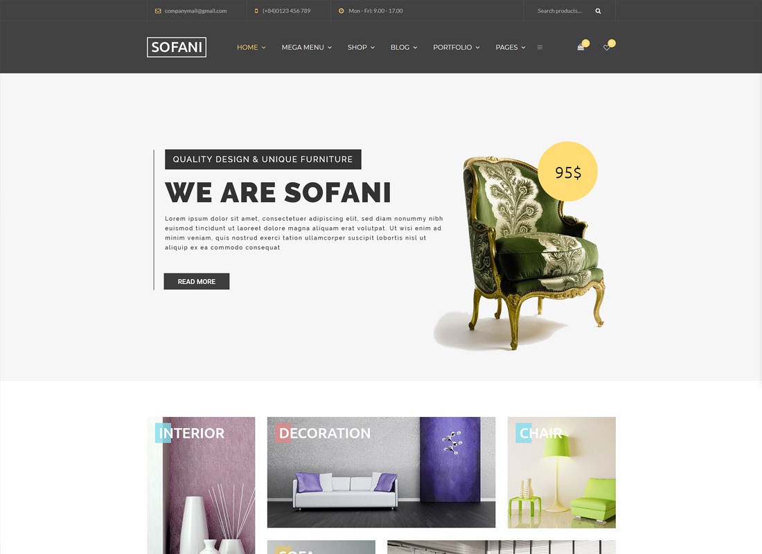 10+ WordPress theme for interior and architects designers