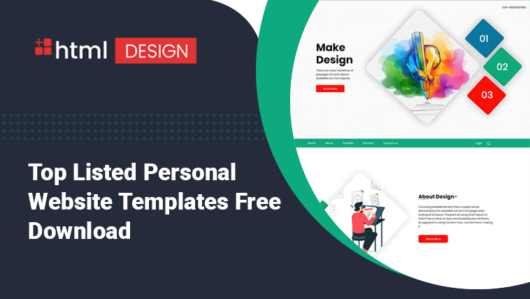 Top Listed Personal Website Templates Free Download