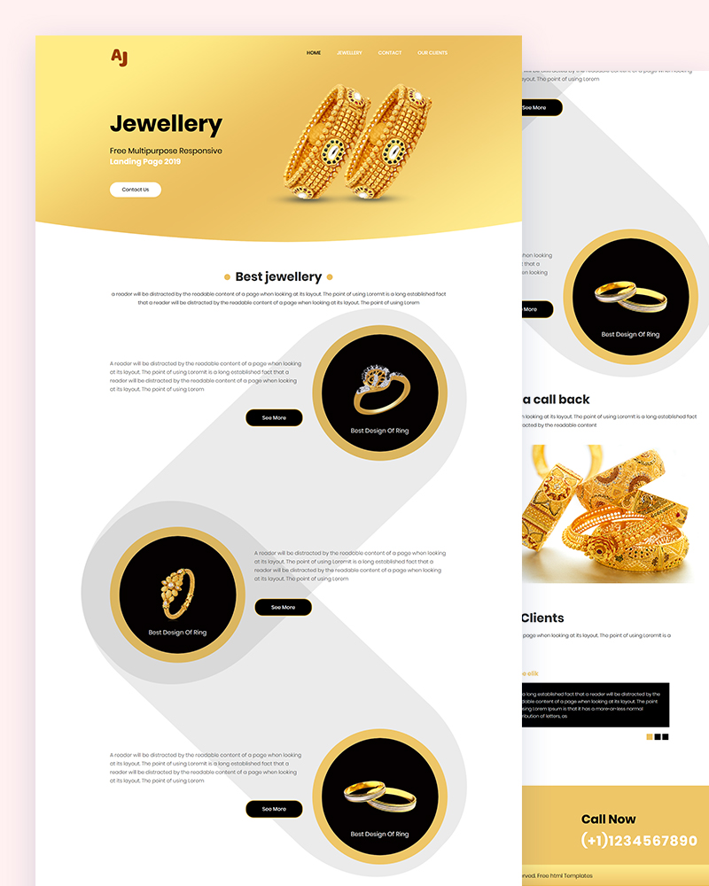 AJ - Jewellery Shop Html Template