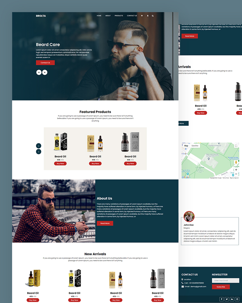 Brolta - Beard Barber Website Template