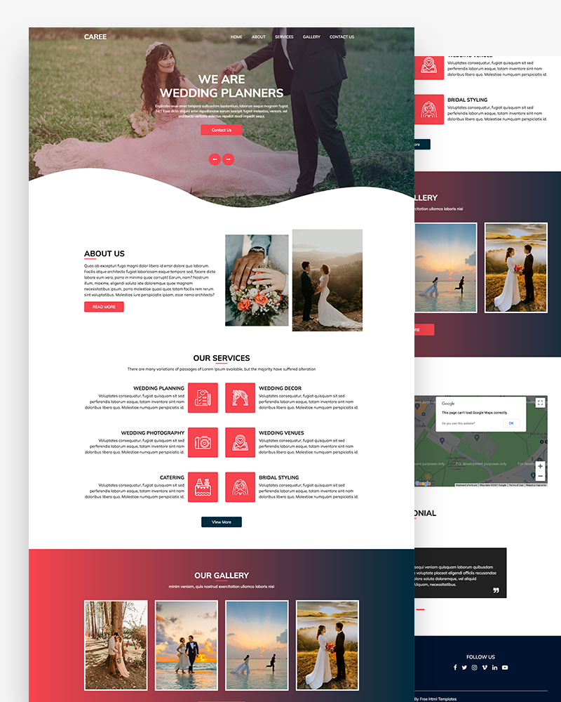 Caree - Wedding Planners HTML Template