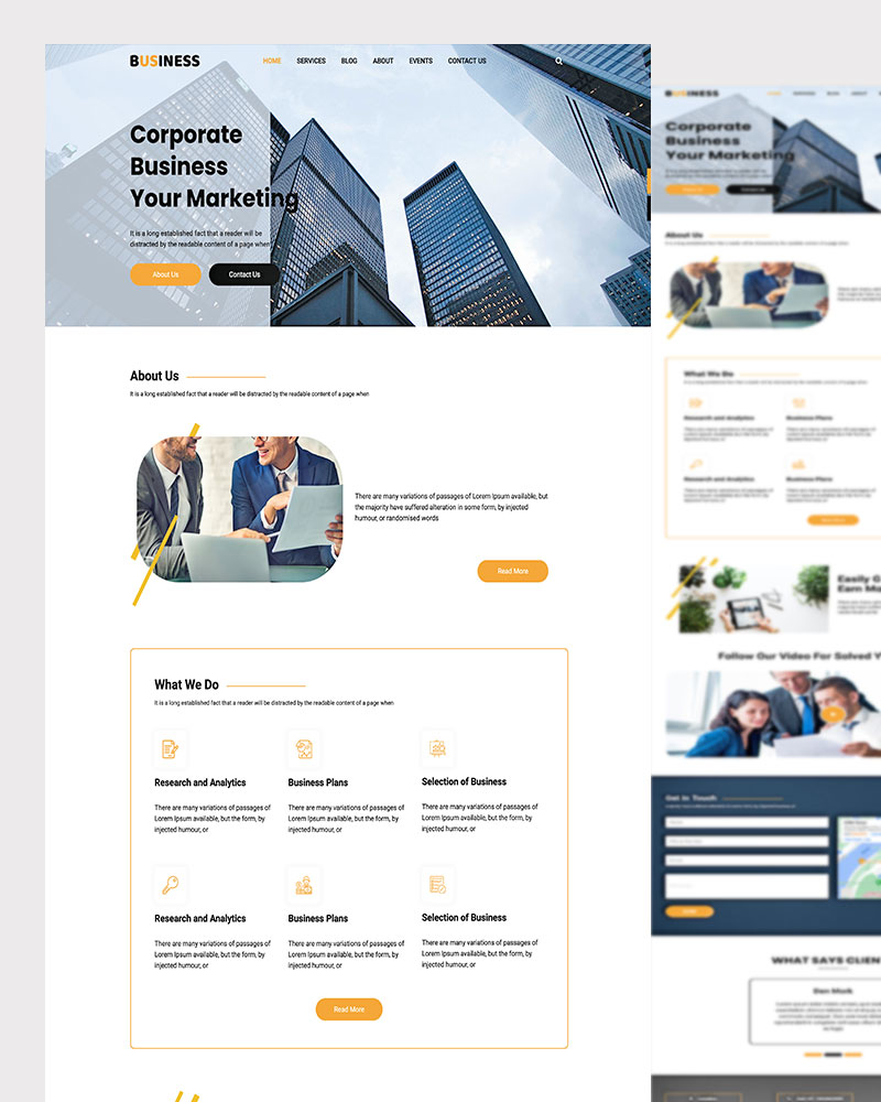Corporate Business - HTML Website Template