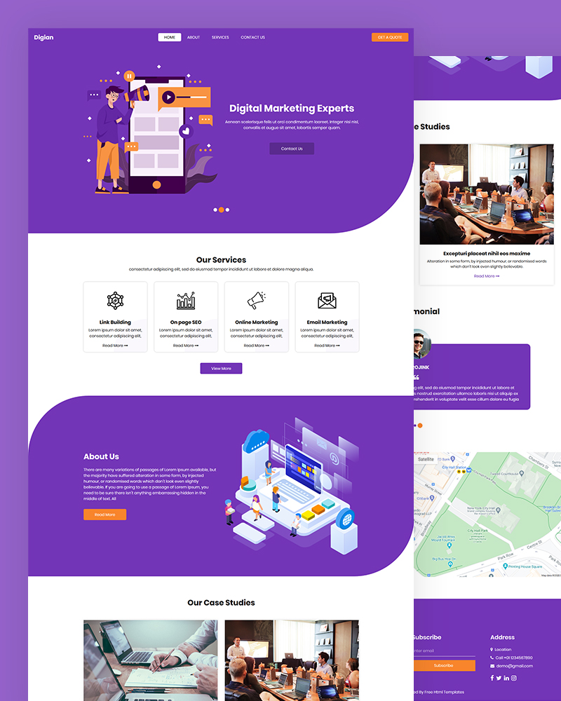Digian - Free Digital Marketing HTML Template