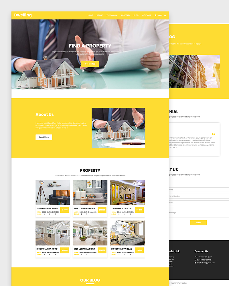 Dwelling – Property Real estate Business template