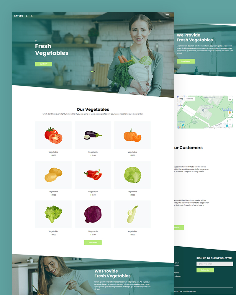 Eatveg - Vegetables HTML Website Template