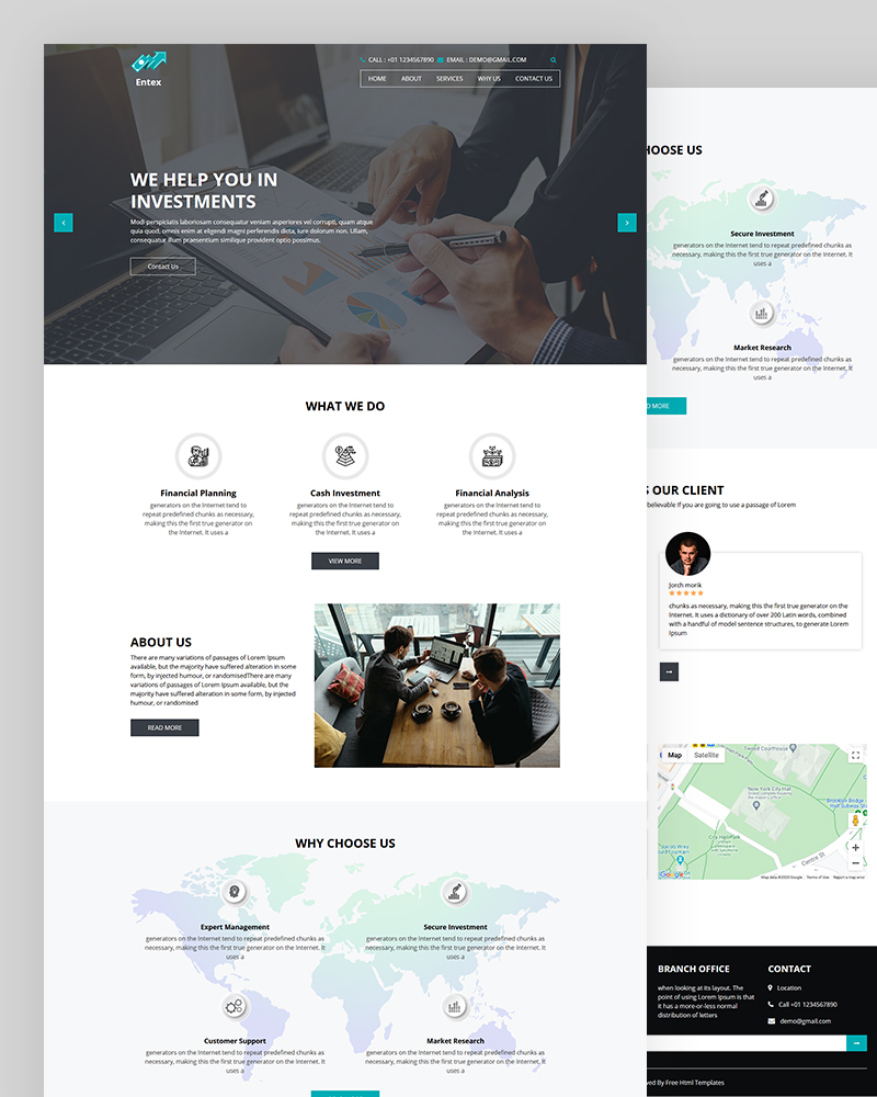Entex - Investment HTML Template