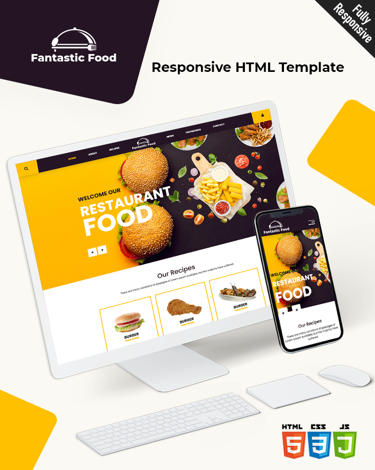Fantastic food - Restaurant Website Template