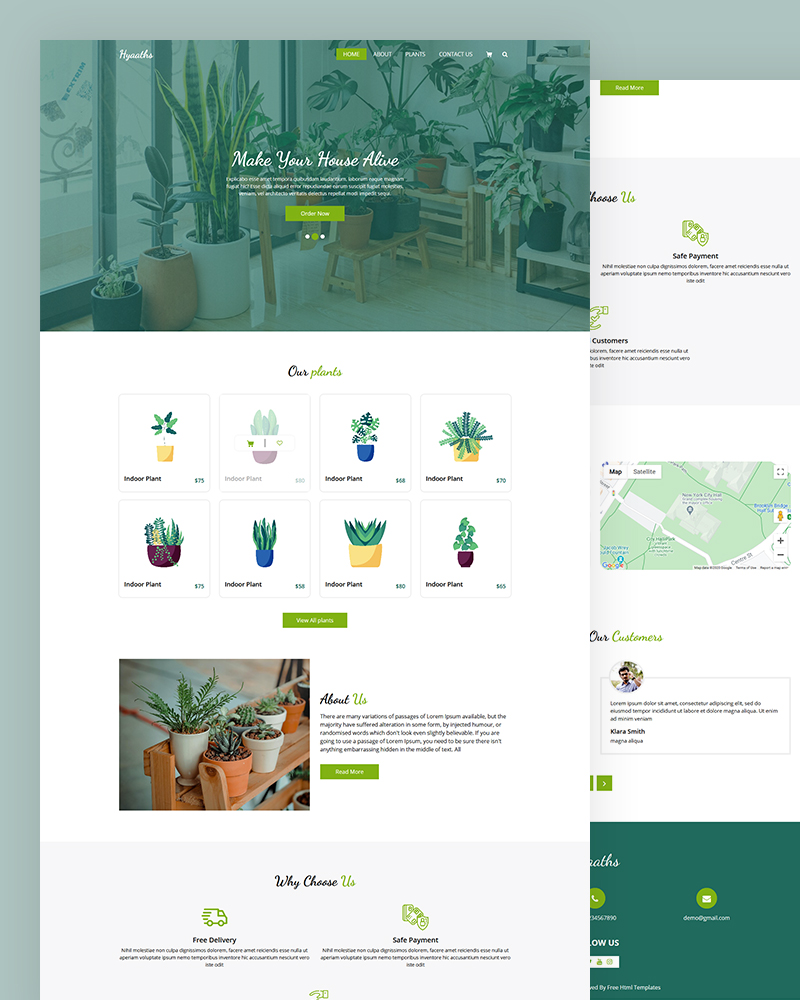 Hyaaths - House Plant HTML Template