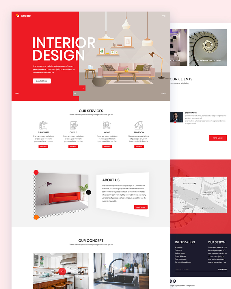 Inodino - Interior Design Website Template