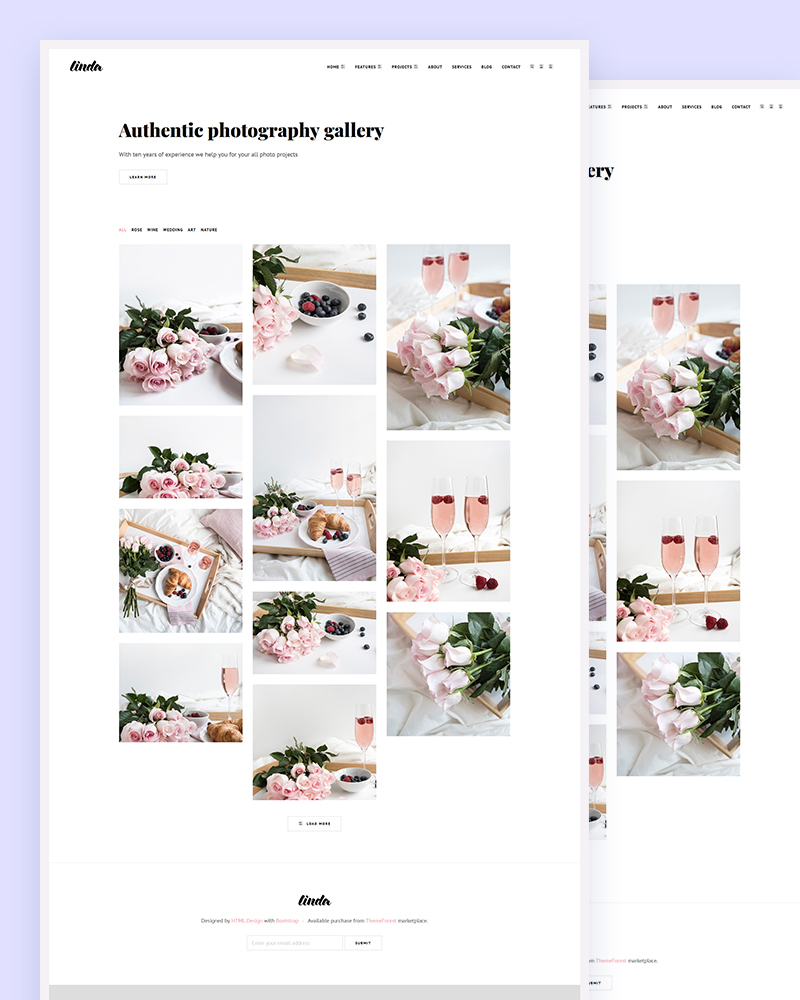 Linda - Portfolio Blog Responsive HTML Template