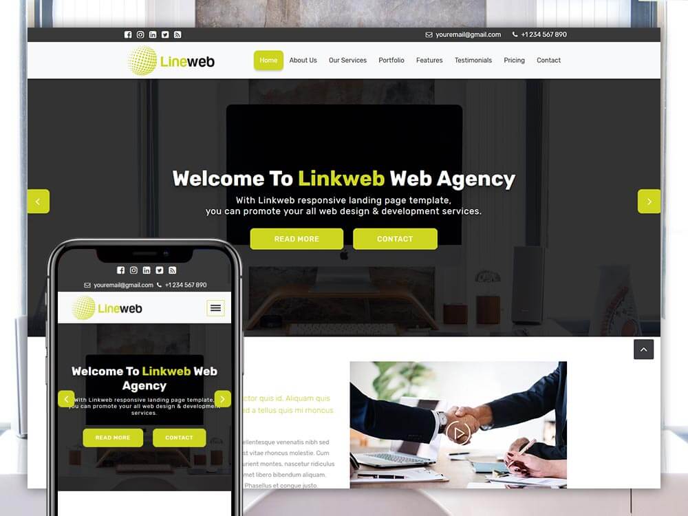 Linkweb - Free Web Agency Website Template