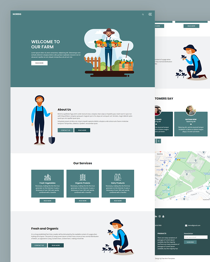 Norrig - Farm HTML Template