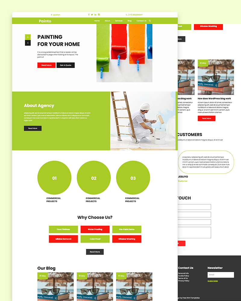 Painto – Painter Service for Painting Template