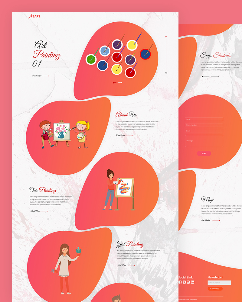 Peart - Painting HTML Template