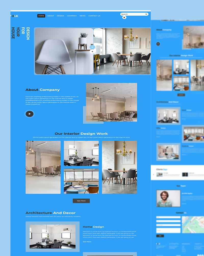 Polk - Interior ,Architecture And Decor Design Studio Website template