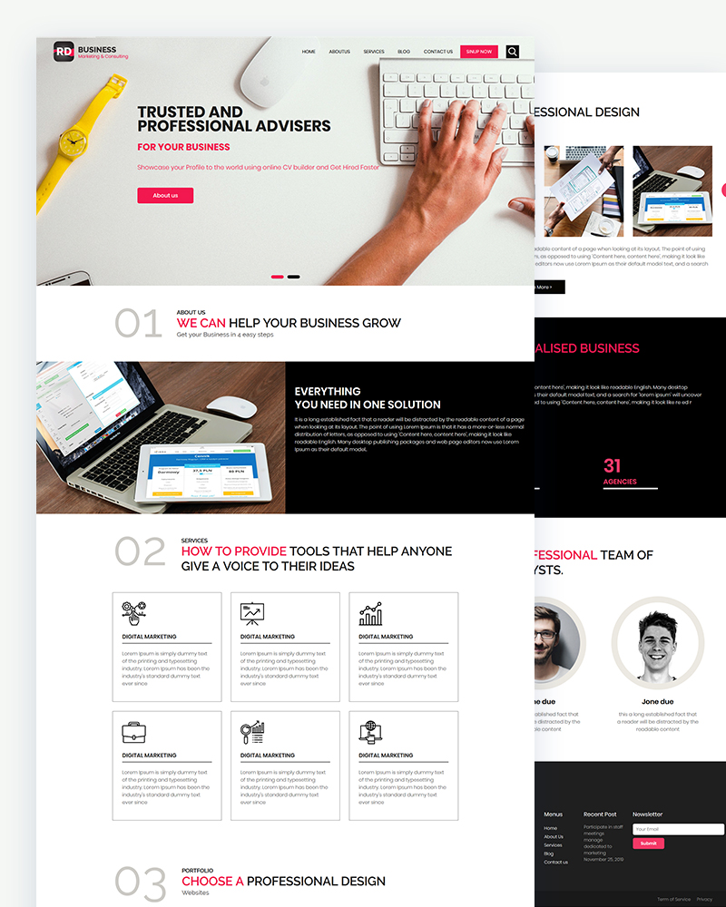 RD- Free Business Consulting PSD