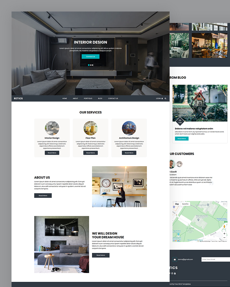 Retics - Interior Design HTML Template