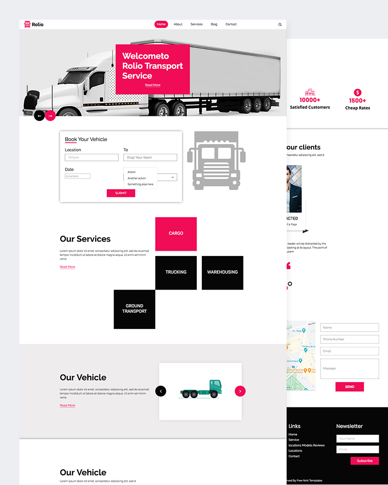 Rolio – Transport Website HTML template