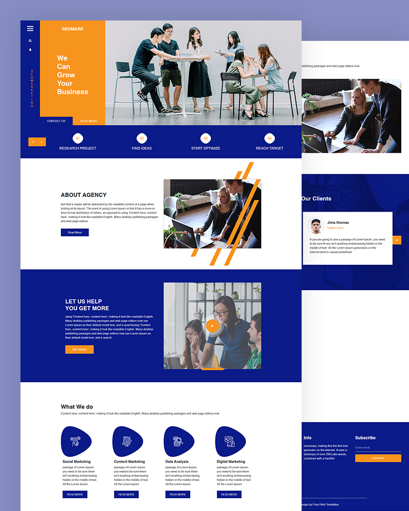 Seomark - Free SEO HTML Template