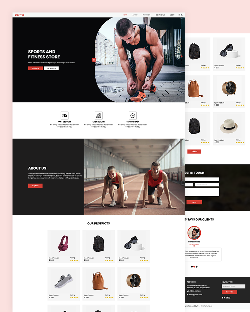Sportpar - Sports Website Template