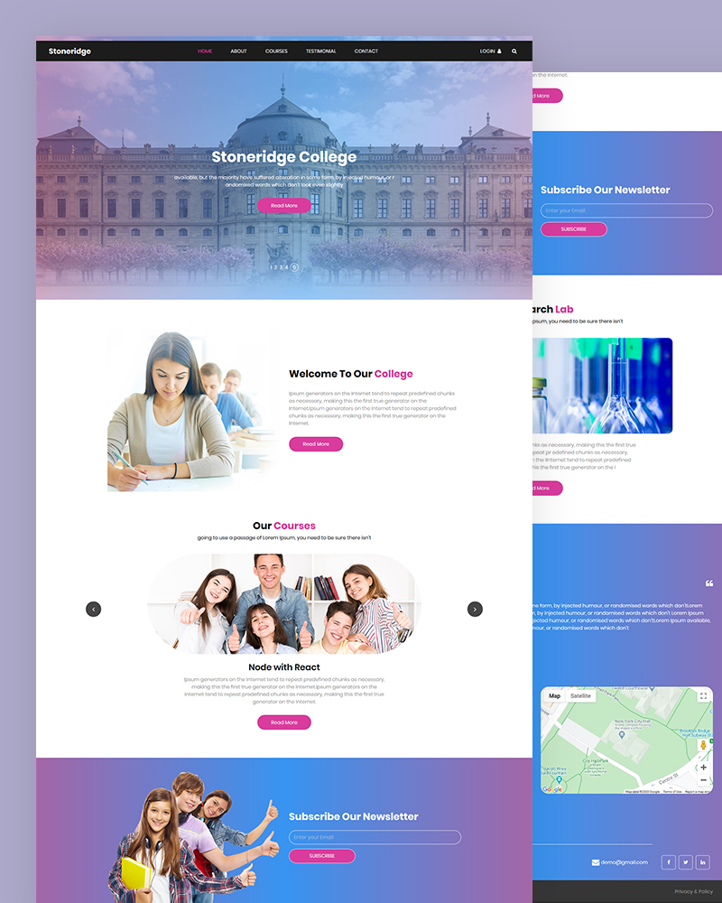 Stoneridge - School & College Website Template