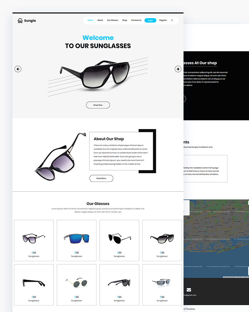 Sungla - Glasses Shop Html Template