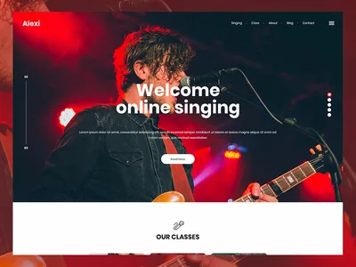 Alexi - Online Singing PSD Template