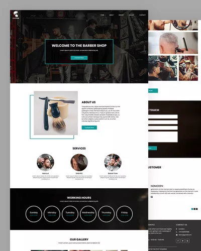 Cutzone - Barber HTML Template