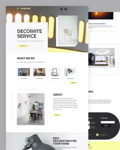 Evonyee - LED Lighting | Electricity HTML Template