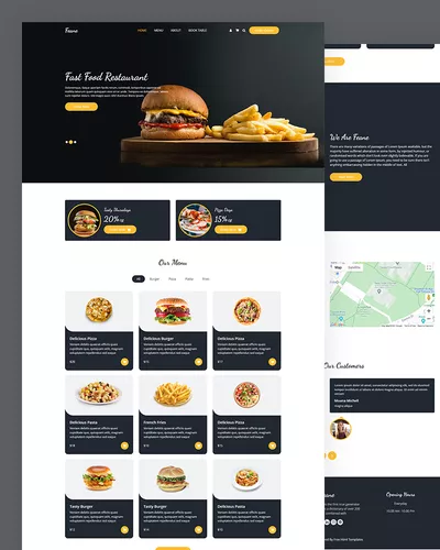 Feane - Fast Food HTML Template