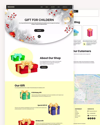 Gracious - Gift Shop Website Template
