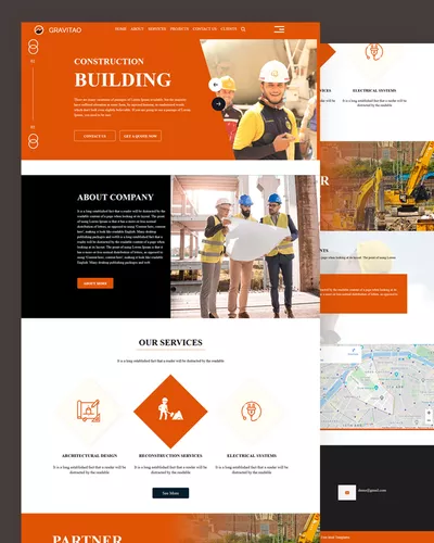 Gravita - Construction HTML Template
