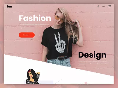 Ian - Fashion Design PSD Template
